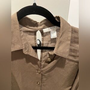 Forever 21 Linen-like Shirt